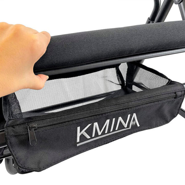 Andador plegable de 4 ruedas con frenos[print-location] - Imagen 3