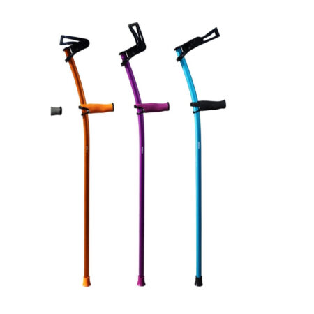 Muleta de aluminio aeroespacial INDESMED con abrazadera