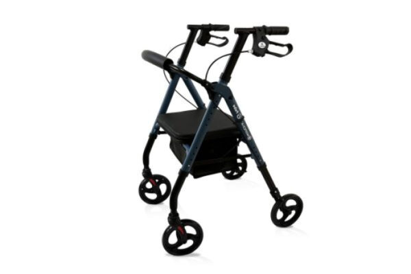 Andador plegable de 4 ruedas grandes con frenos de maneta FEBE