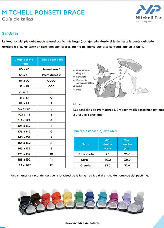 Ortesis Mitchell Ponseti® estándar Gris para el tratamiento del pie zambo - Imagen 2
