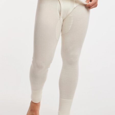 Pantalon largo de hombre de angora con bragueta