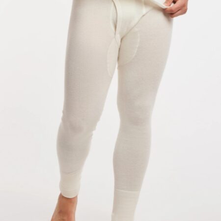 Pantalon largo de hombre de angora con bragueta