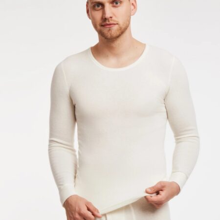 Camiseta de manga larga de angora para hombre