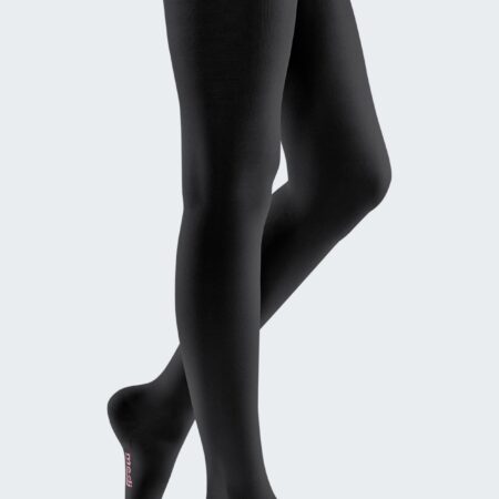 Media de compresion elegance hasta muslo con puntera cerrada